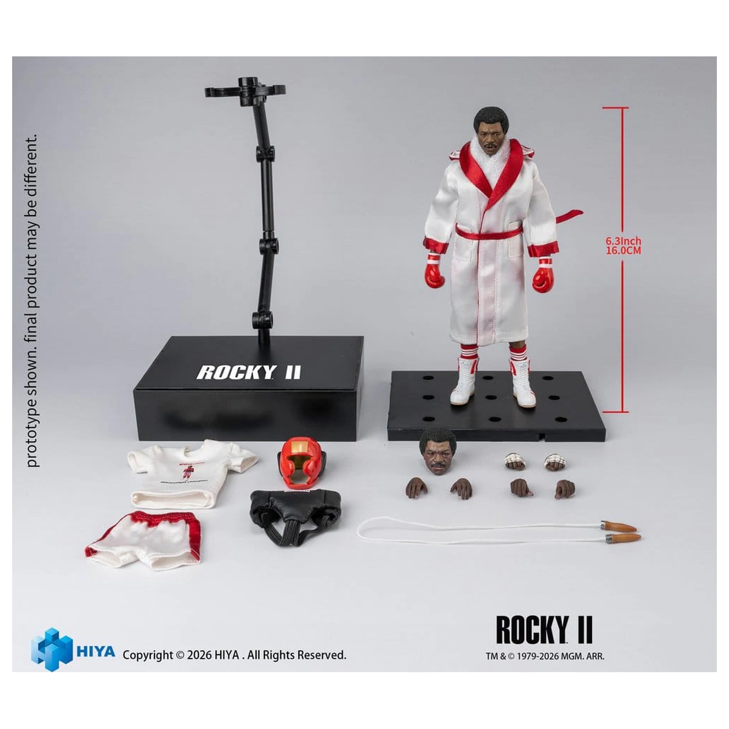 Rocky II Exquisite Super Action Figure 1/12 Apollo 16 cm zdjęcie produktu