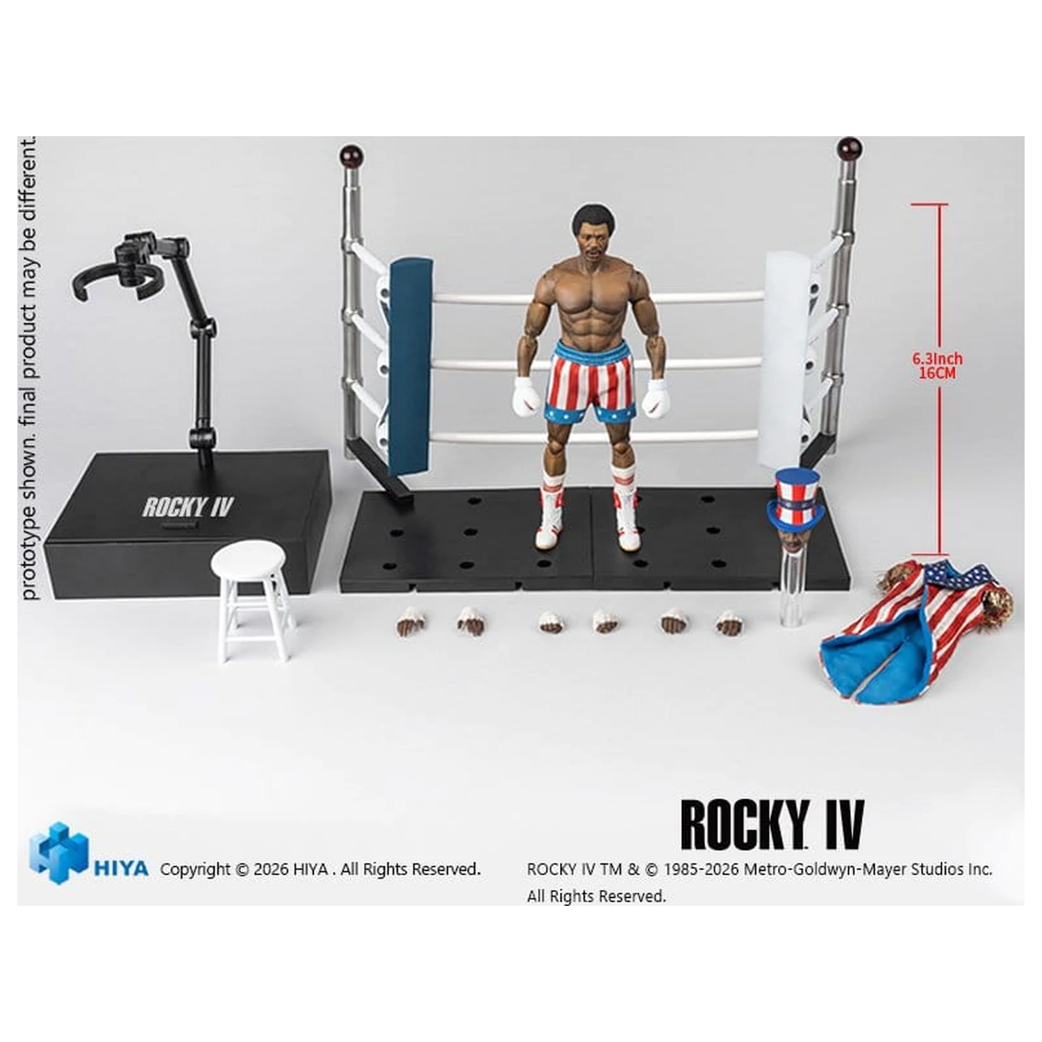 Rocky IV Exquisite Super Series figurka akcji 1/12 Apollo 16 cm zdjęcie produktu