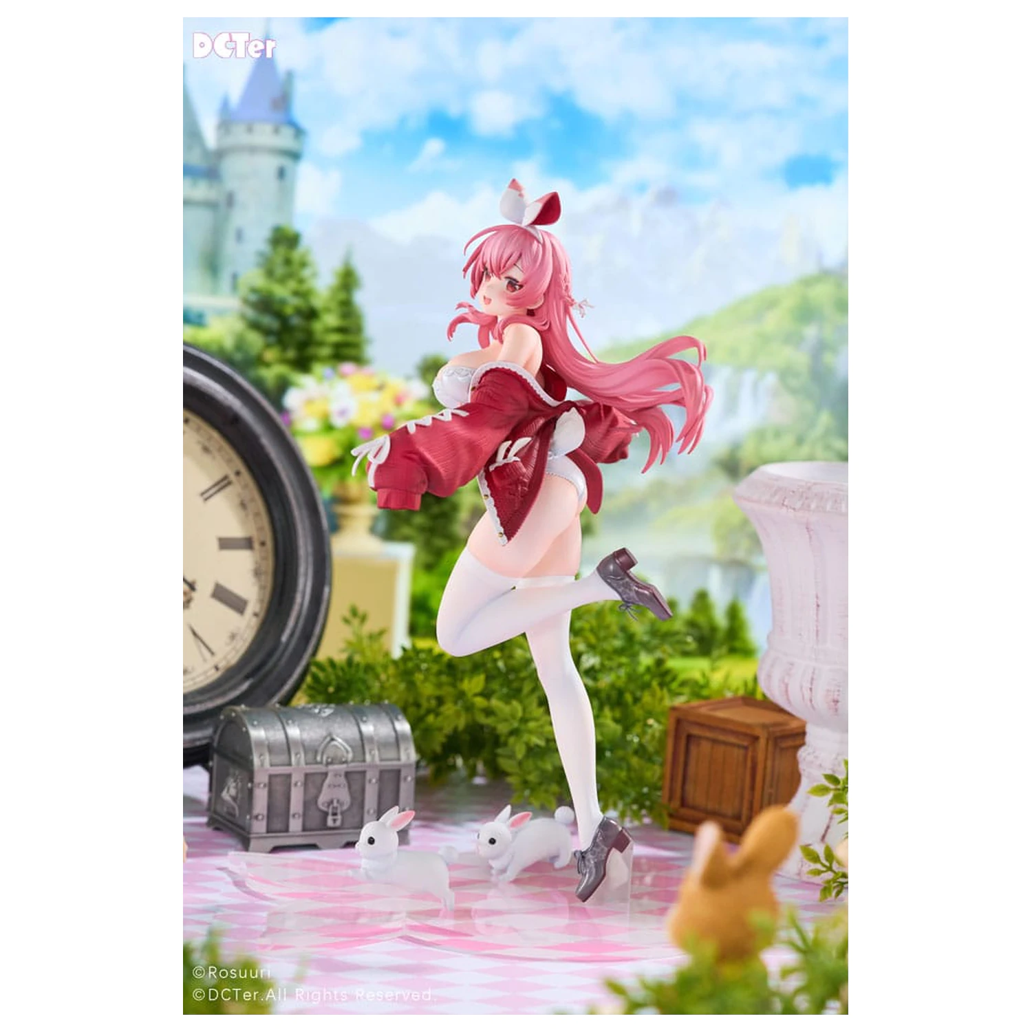 Rosuuri Oryginalna Figurka PVC 1/7 Biały Królik Rosu w Stroju Kąpielowym, Wersja 25 cm zdjęcie produktu