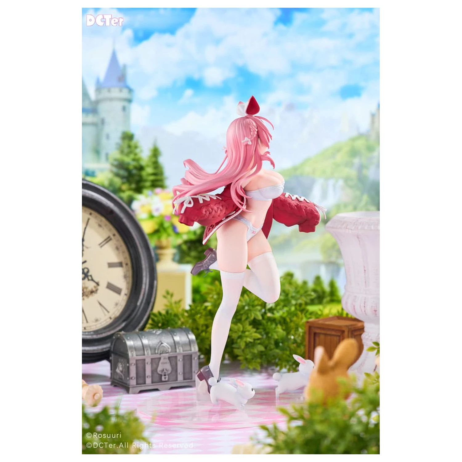 Rosuuri Oryginalna Figurka PVC 1/7 Biały Królik Rosu w Stroju Kąpielowym, Wersja 25 cm zdjęcie produktu