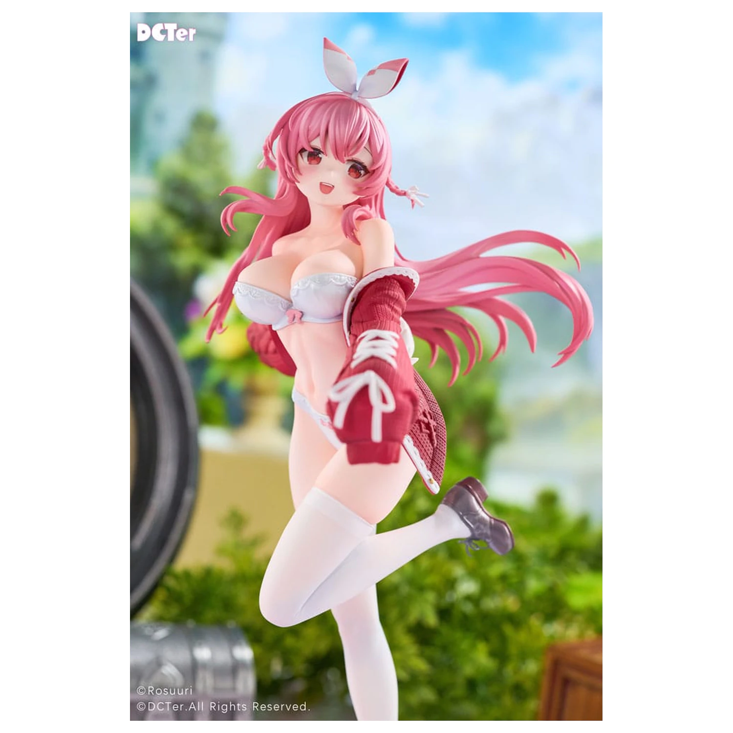Rosuuri Oryginalna Figurka PVC 1/7 Biały Królik Rosu w Stroju Kąpielowym, Wersja 25 cm zdjęcie produktu