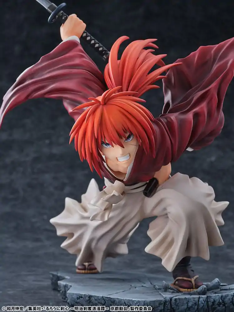 Rurouni Kenshin: Meiji Kenkaku Romantan Kyoto Douran Statuetka PVC 1/6 Kenshin Himura Amakakeruryuunohirameki Wersja 26 cm zdjęcie produktu
