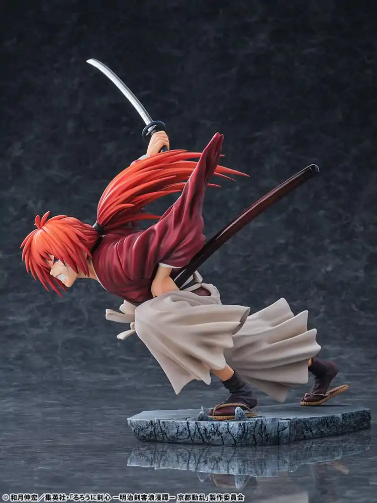 Rurouni Kenshin: Meiji Kenkaku Romantan Kyoto Douran Statuetka PVC 1/6 Kenshin Himura Amakakeruryuunohirameki Wersja 26 cm zdjęcie produktu