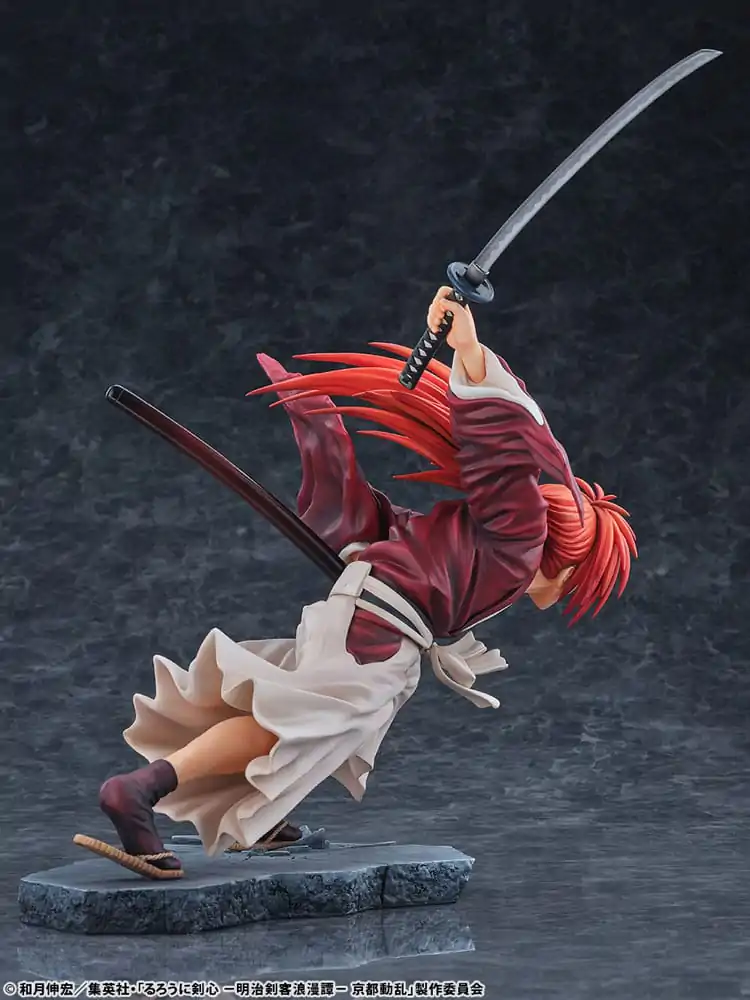 Rurouni Kenshin: Meiji Kenkaku Romantan Kyoto Douran Statuetka PVC 1/6 Kenshin Himura Amakakeruryuunohirameki Wersja 26 cm zdjęcie produktu