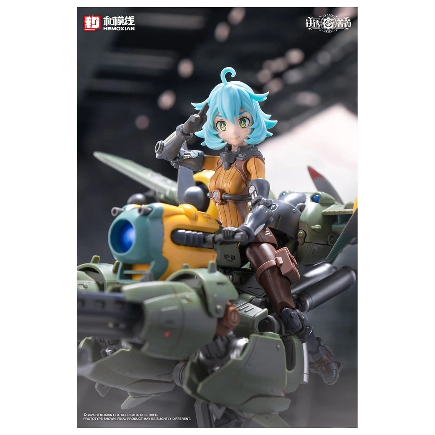 Zardzewiały model plastikowy Brier 1/12 Rhande Koskinen & RTP-10A cutting edge V-HS Tactical Fighter 20 cm zdjęcie produktu