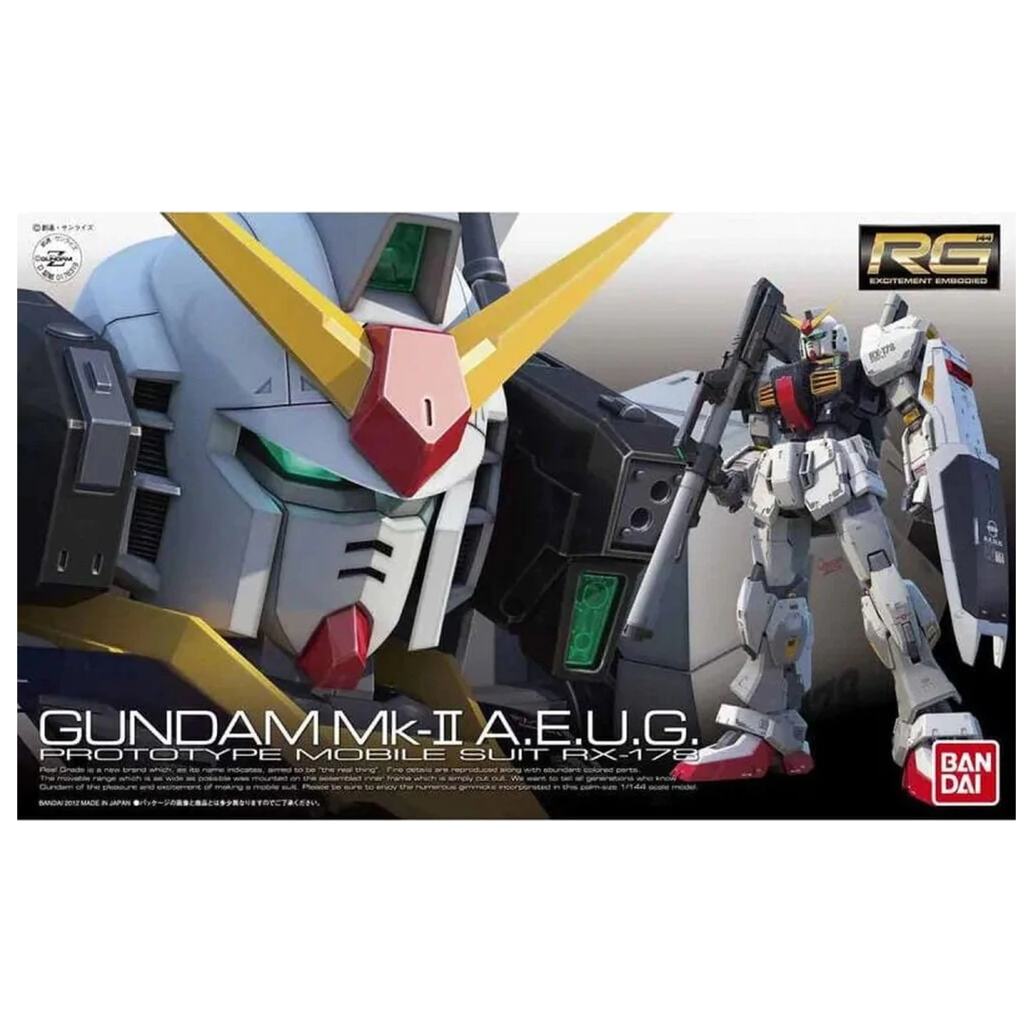RX-178 Gundam Mk-II A.E.U.G. zestaw modeli RG 1/144 zdjęcie produktu