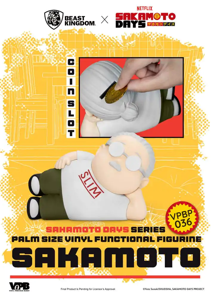 Sakamoto Days Piggy Winylowy Skarbonka Taro Sakamoto 14 cm zdjęcie produktu