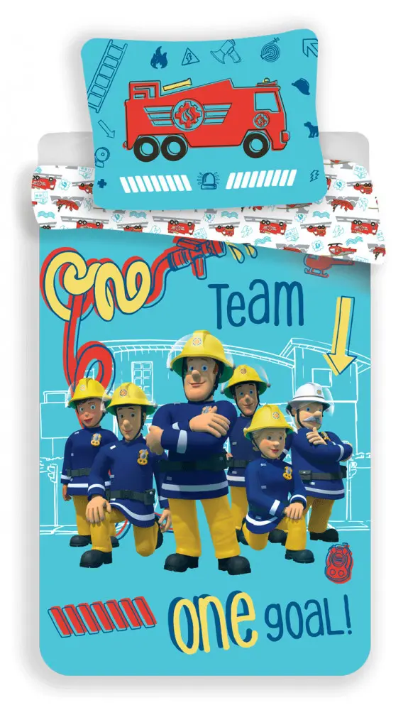 Zestaw pościeli Fireman Sam 140x200cm, 70x90cm zdjęcie produktu