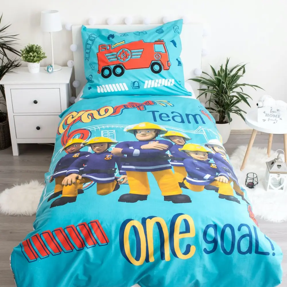 Zestaw pościeli Fireman Sam 140x200cm, 70x90cm zdjęcie produktu