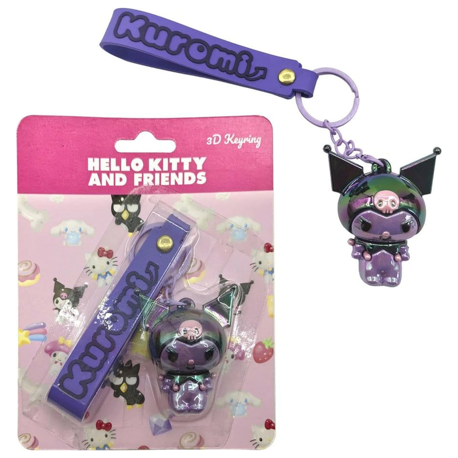 Sanrio Brelok 3D Hello Kitty Kuromi zdjęcie produktu