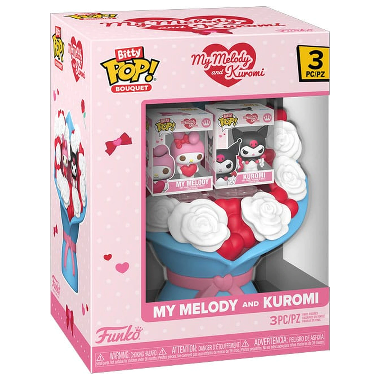 Sanrio Bitty Funko POP! Bukiet z Figurek Winylowych 2-pak My Melody i Kuromi (Walentynki) zdjęcie produktu