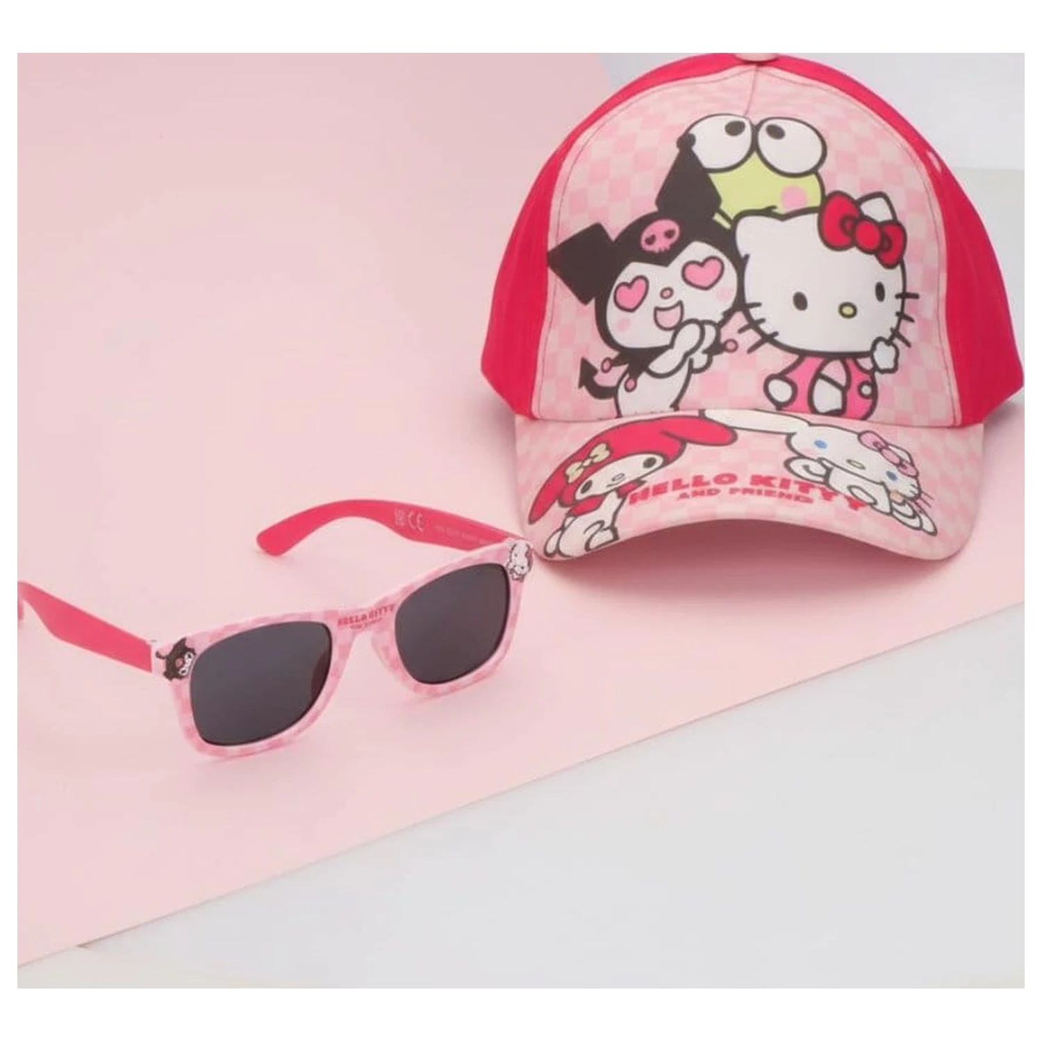 Sanrio Czapka i Zestaw Okularów Przeciwsłonecznych Hello Kitty B 53 cm zdjęcie produktu