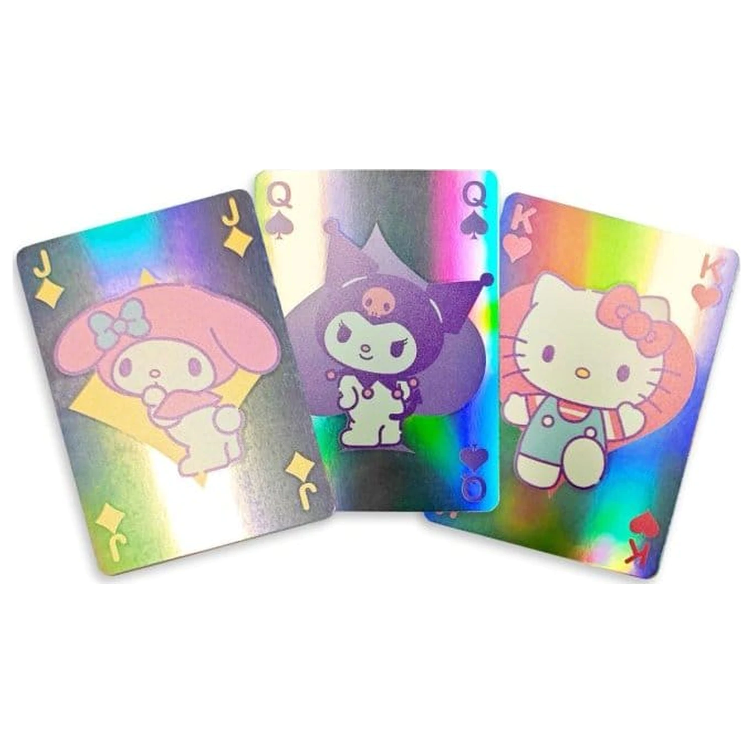 Sanrio Playing Cards Hello Kitty & Friends Cupcake francuskie karty do gry Holograficzne zdjęcie produktu