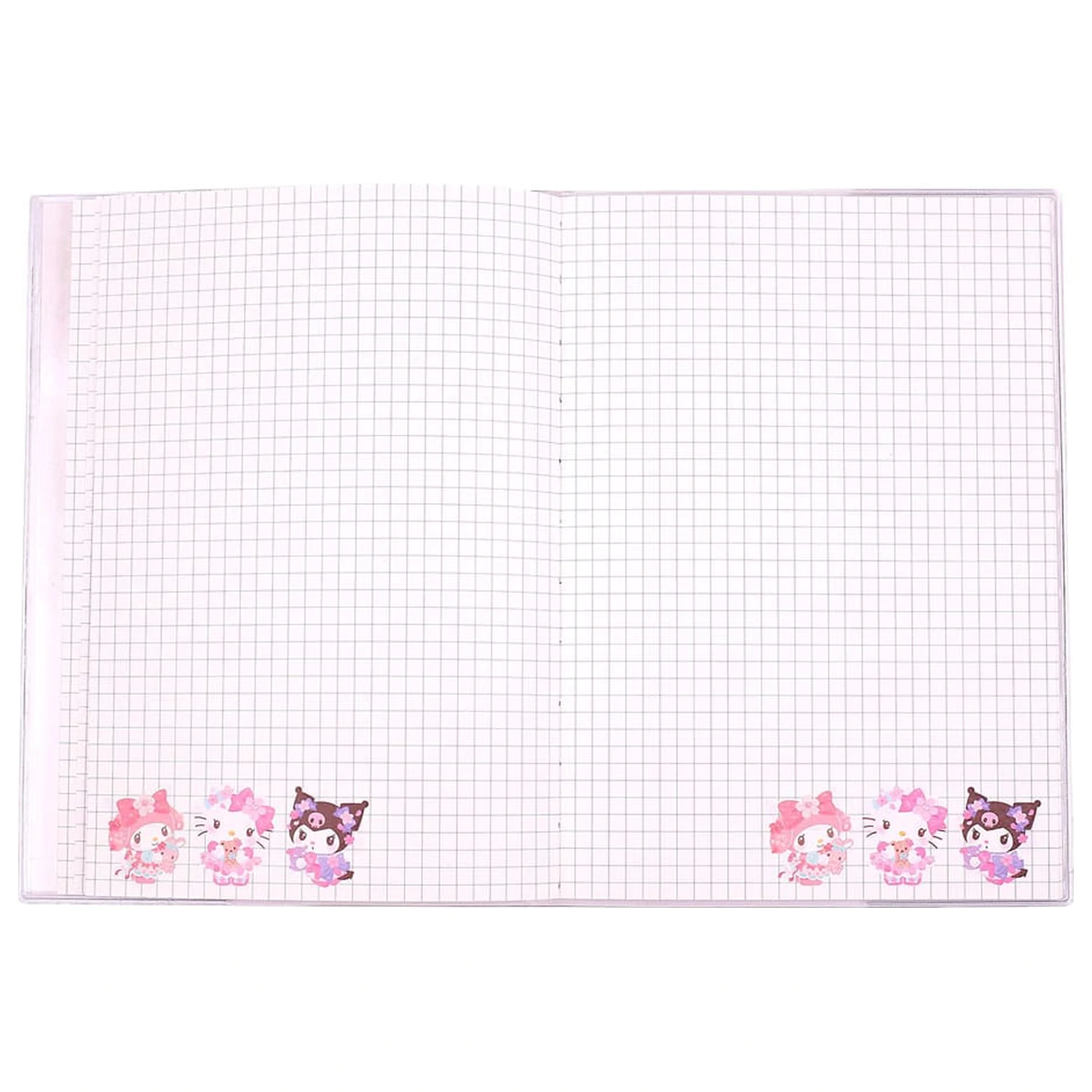 Notatnik Sanrio Hello Kitty & Friends Sakura Series holograficzny w kratę zdjęcie produktu