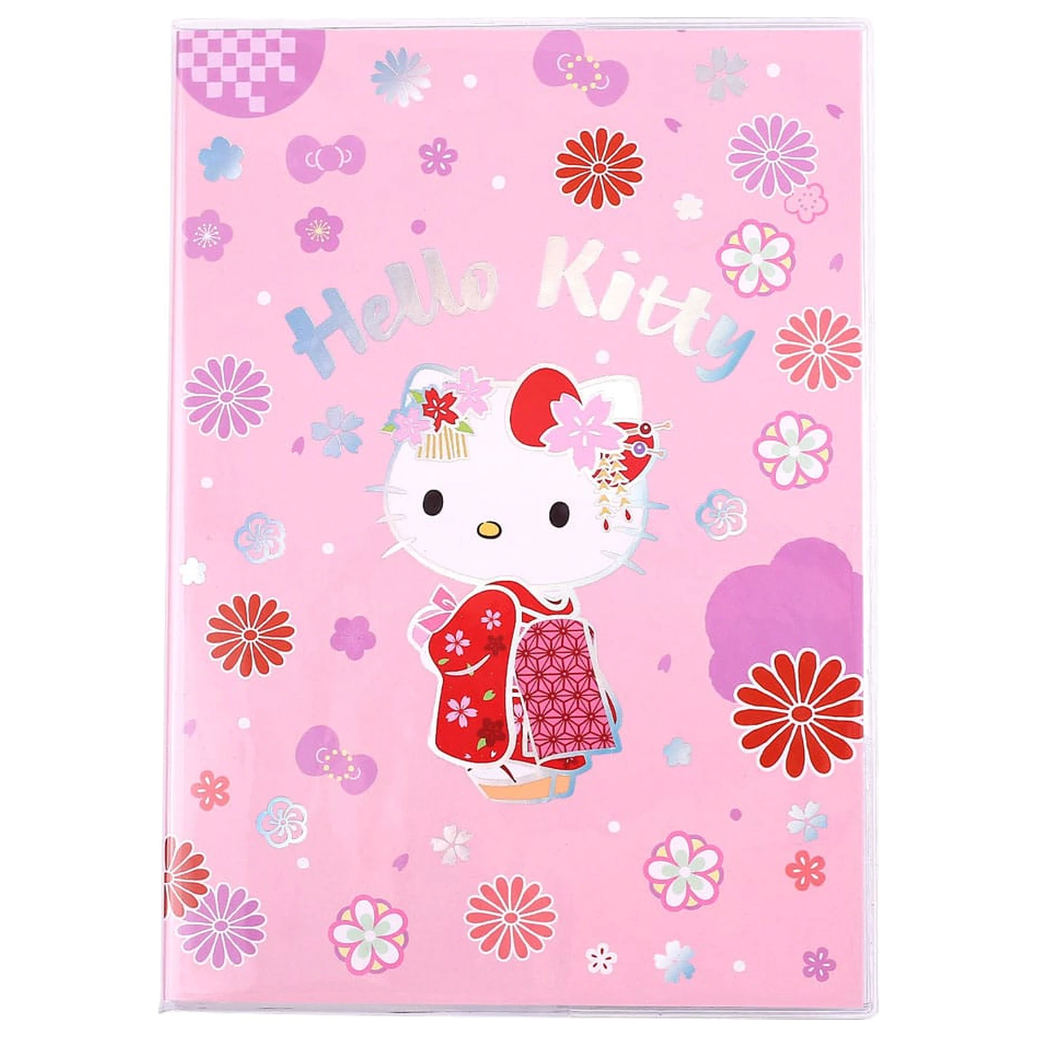 Sanrio Notatnik Hello Kitty Kimono Holograficzny w Kratę zdjęcie produktu