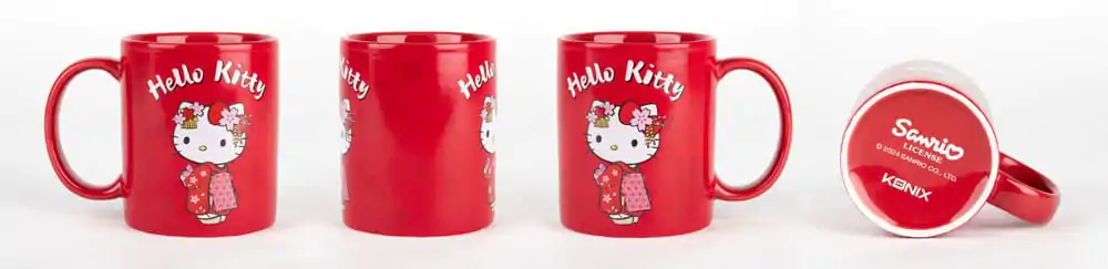 Sanrio Kubek Zmieniający Kolor pod Wpływem Ciepła Hello Kitty Kimono 320 ml zdjęcie produktu