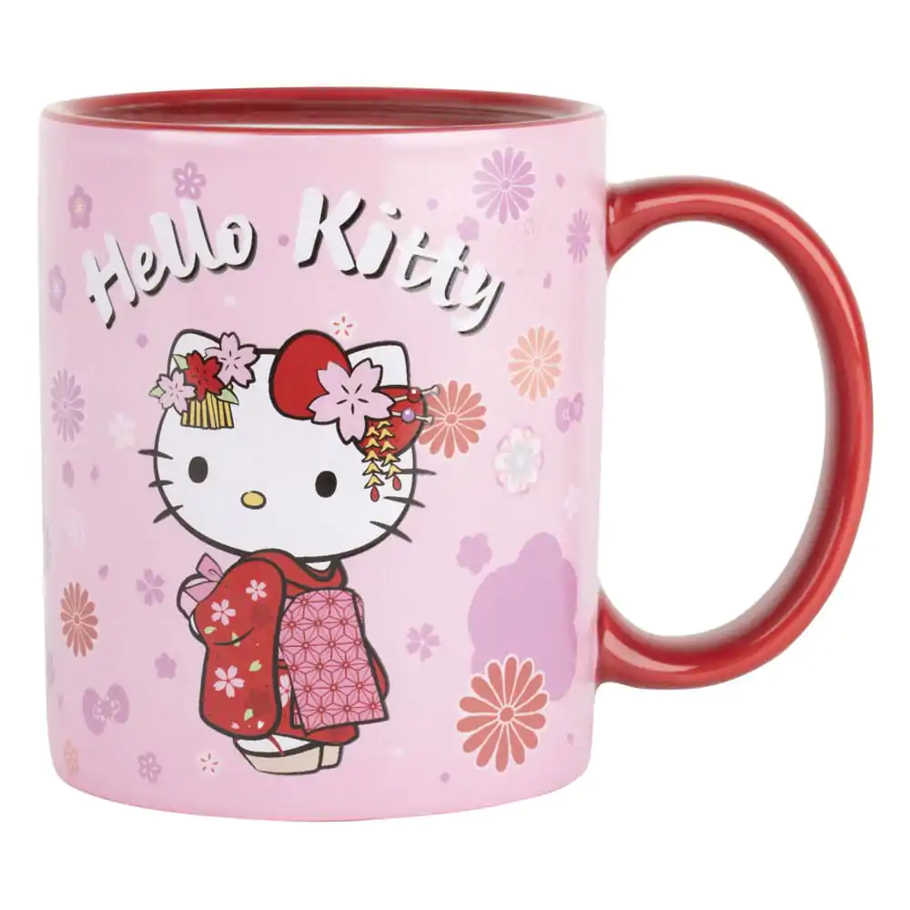 Sanrio Kubek Zmieniający Kolor pod Wpływem Ciepła Hello Kitty Kimono 320 ml zdjęcie produktu