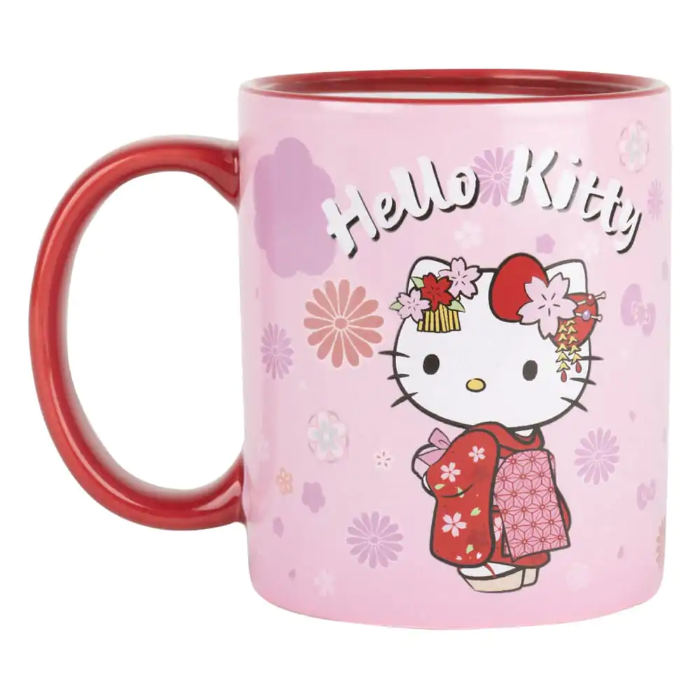 Sanrio Kubek Zmieniający Kolor pod Wpływem Ciepła Hello Kitty Kimono 320 ml zdjęcie produktu