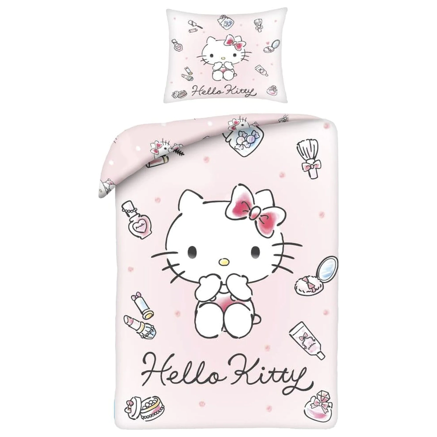 Sanrio Komplet pościeli Hello Kitty Ver. 1 140 x 200 cm / 70 x 90 cm zdjęcie produktu