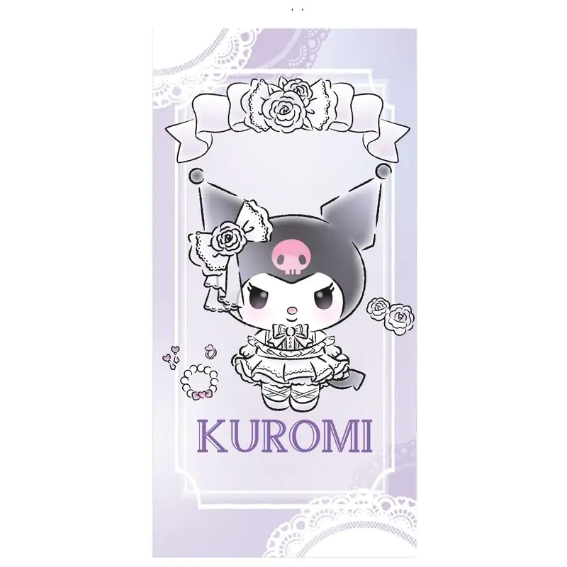 Ręcznik plażowy z mikrofibry Sanrio Kuromi zdjęcie produktu