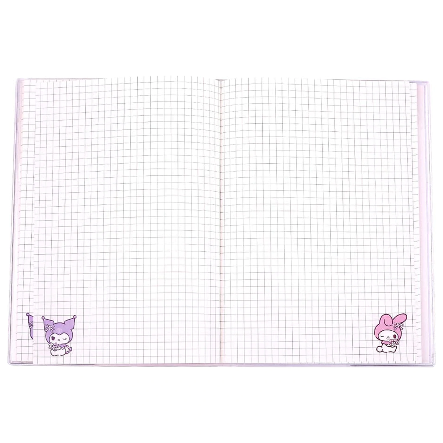 Sanrio Notatnik Kuromi & My Melody Pastel Flower Holographic Checkered zdjęcie produktu