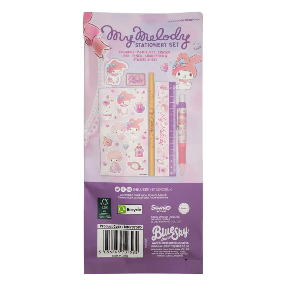 Zestaw artykułów piśmiennych Sanrio My Melody, 6-pak zdjęcie produktu