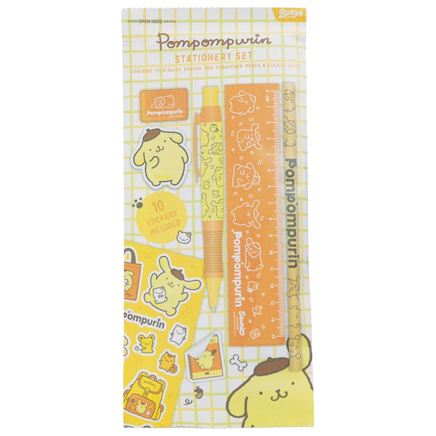 Sanrio Zestaw artykułów piśmienniczych 6-pak Pompompurin zdjęcie produktu