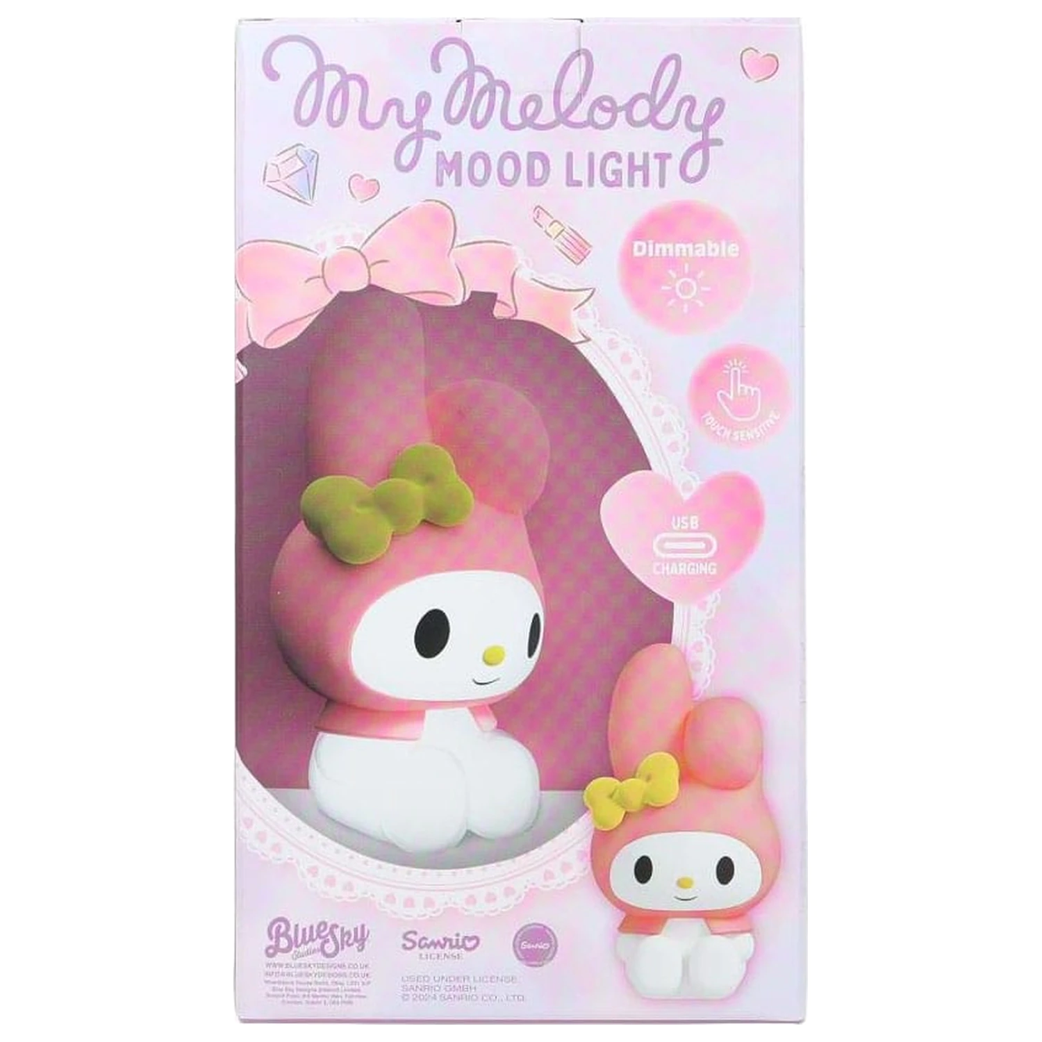 Lampa nastrojowa Sanrio z USB-C My Melody 11 cm zdjęcie produktu