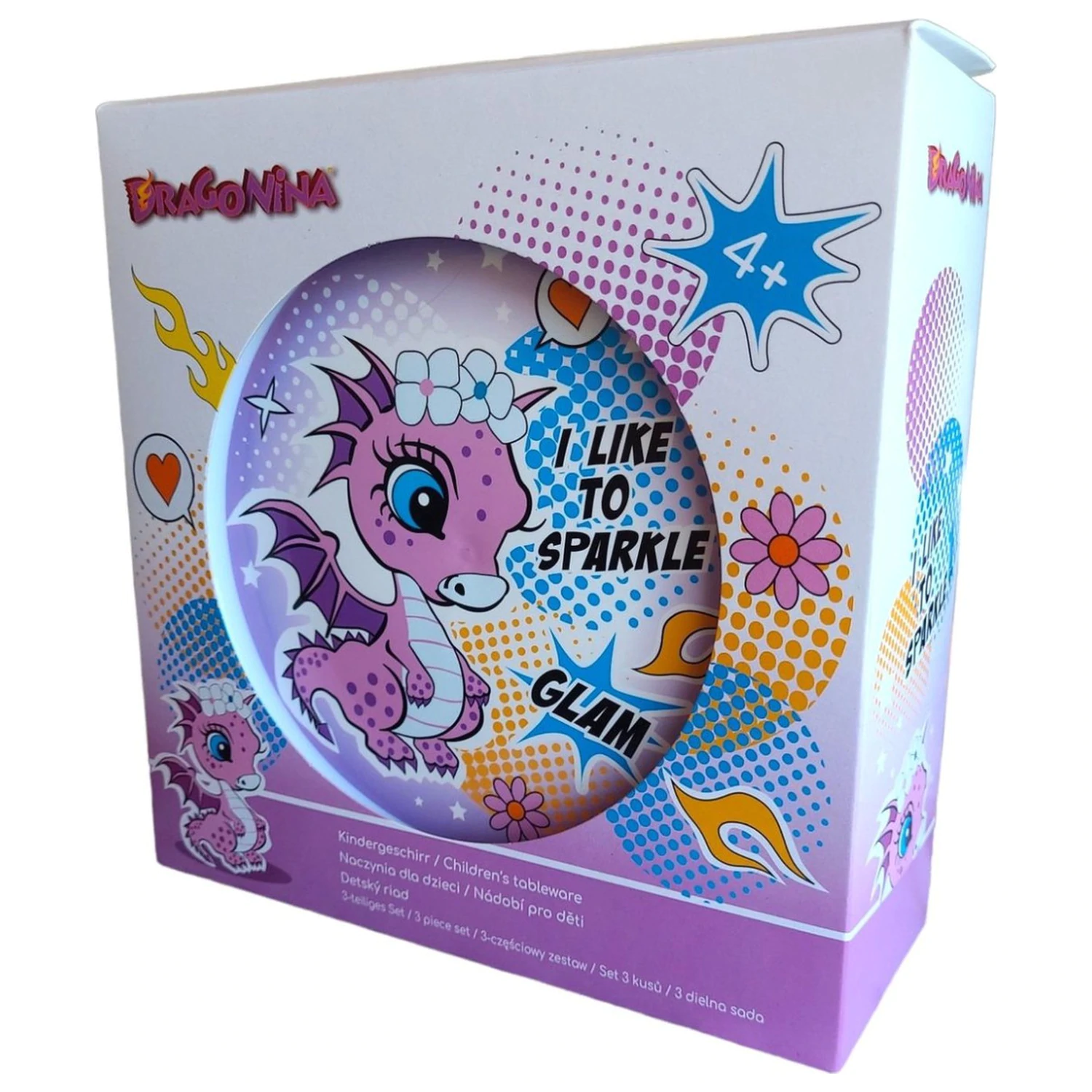 Dragon Glam Zestaw naczyń stołowych, Micro Plastic Zestaw w pudełku zdjęcie produktu