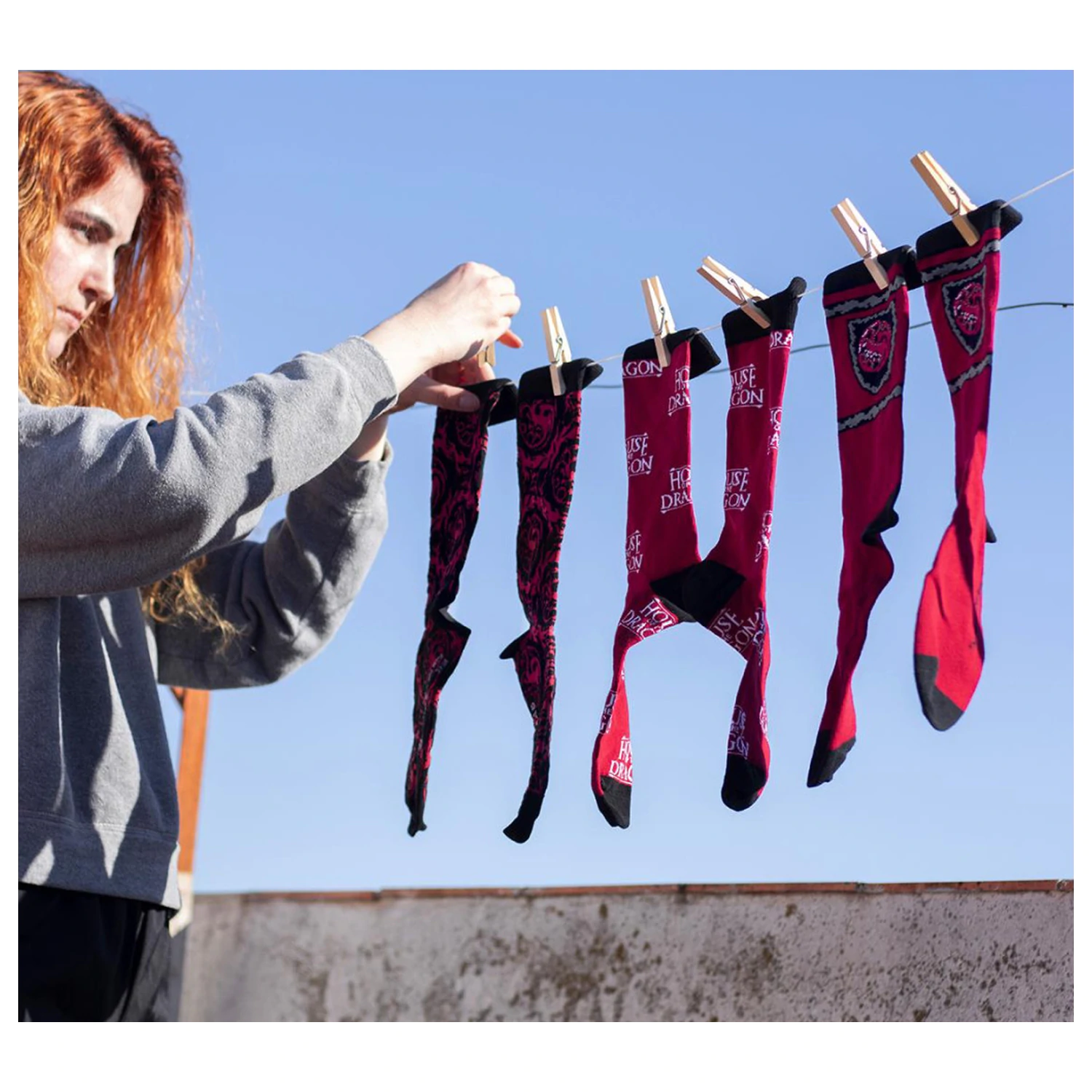 House of the Dragon Crest długie skarpety dla dorosłych 35/41 zdjęcie produktu