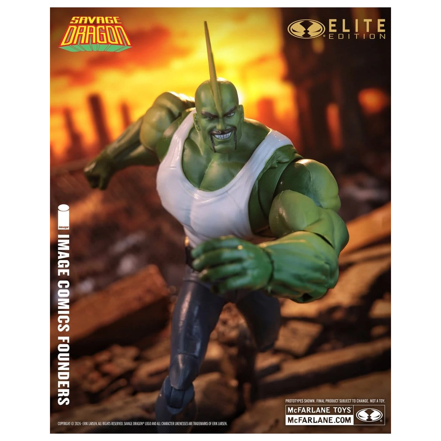 Savage Dragon Image Comics Founders Series McFarlane Elite Edition Figurka akcji Dragon 20 cm zdjęcie produktu