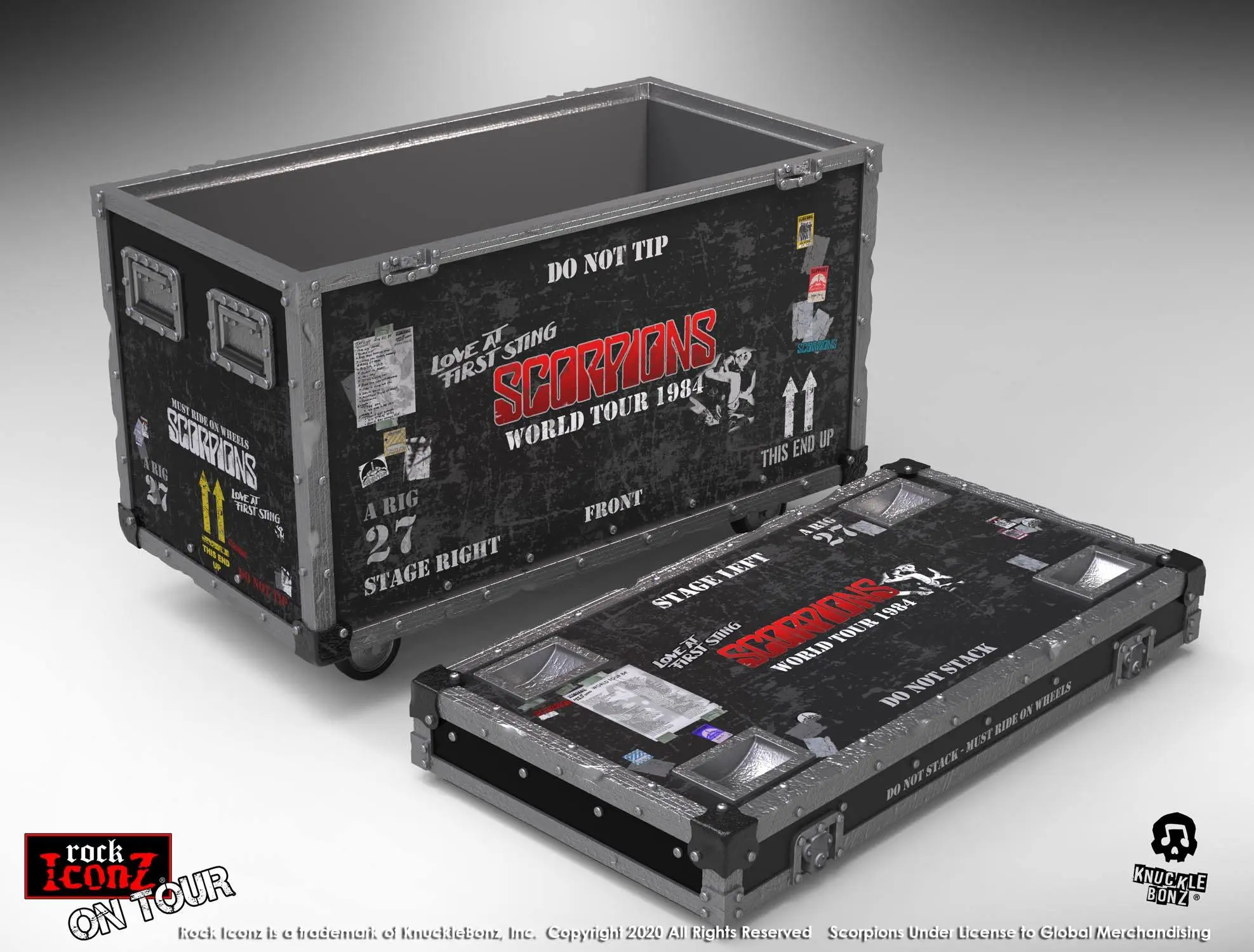 Scorpions Rock Ikonz On Tour World Tour 1984 Road Case Statua + Tło Sceny zdjęcie produktu
