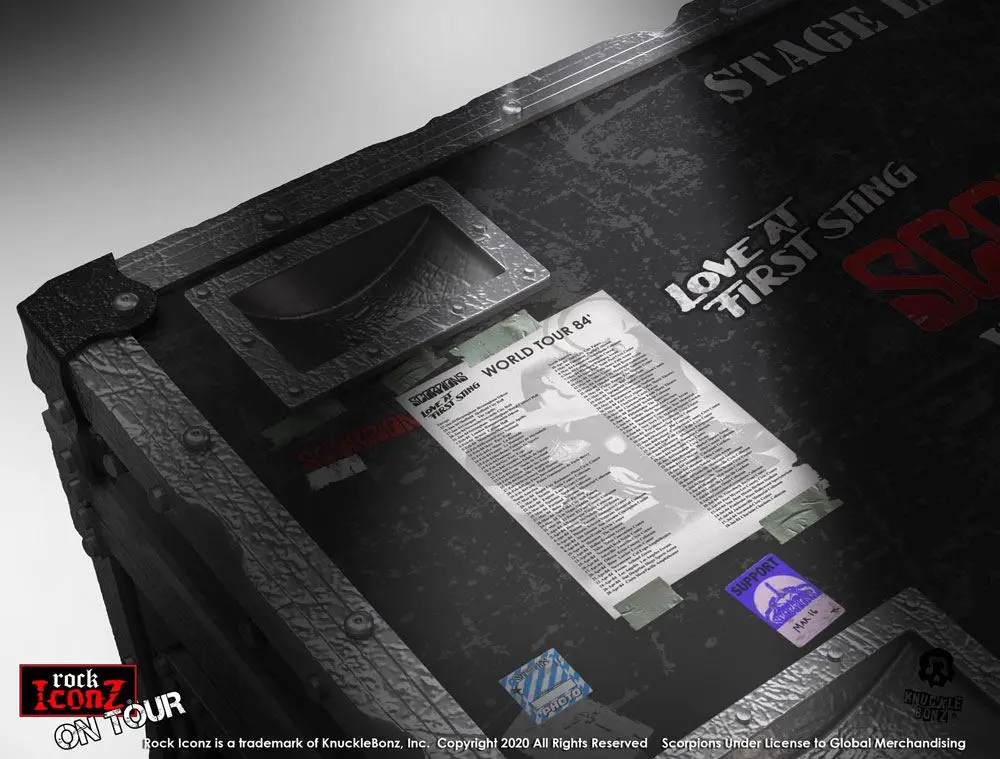 Scorpions Rock Ikonz On Tour World Tour 1984 Road Case Statua + Tło Sceny zdjęcie produktu