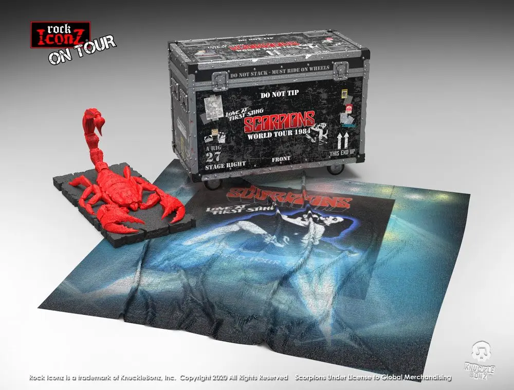 Scorpions Rock Ikonz On Tour World Tour 1984 Road Case Statua + Tło Sceny zdjęcie produktu
