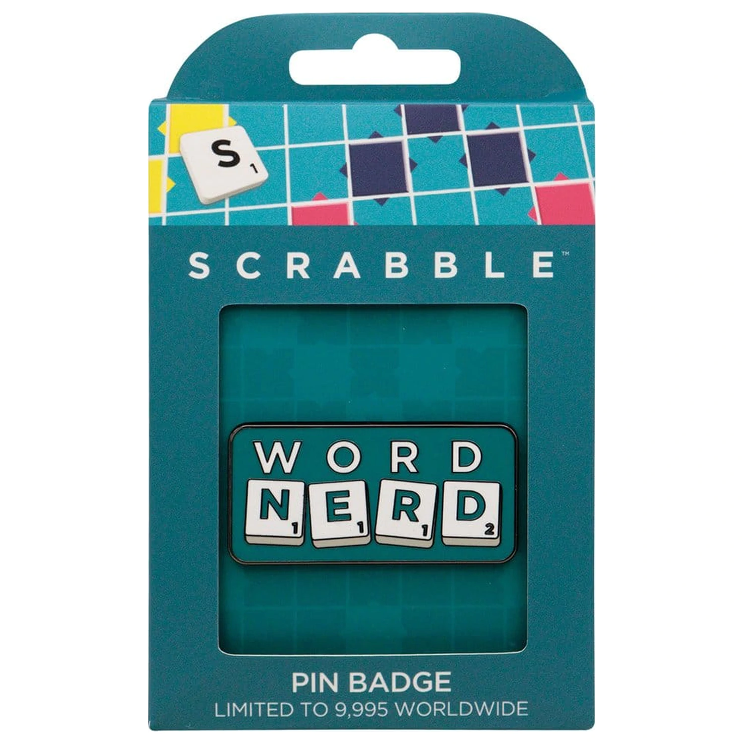 Scrabble Pin Badge Word Nerd Limitowana Edycja zdjęcie produktu
