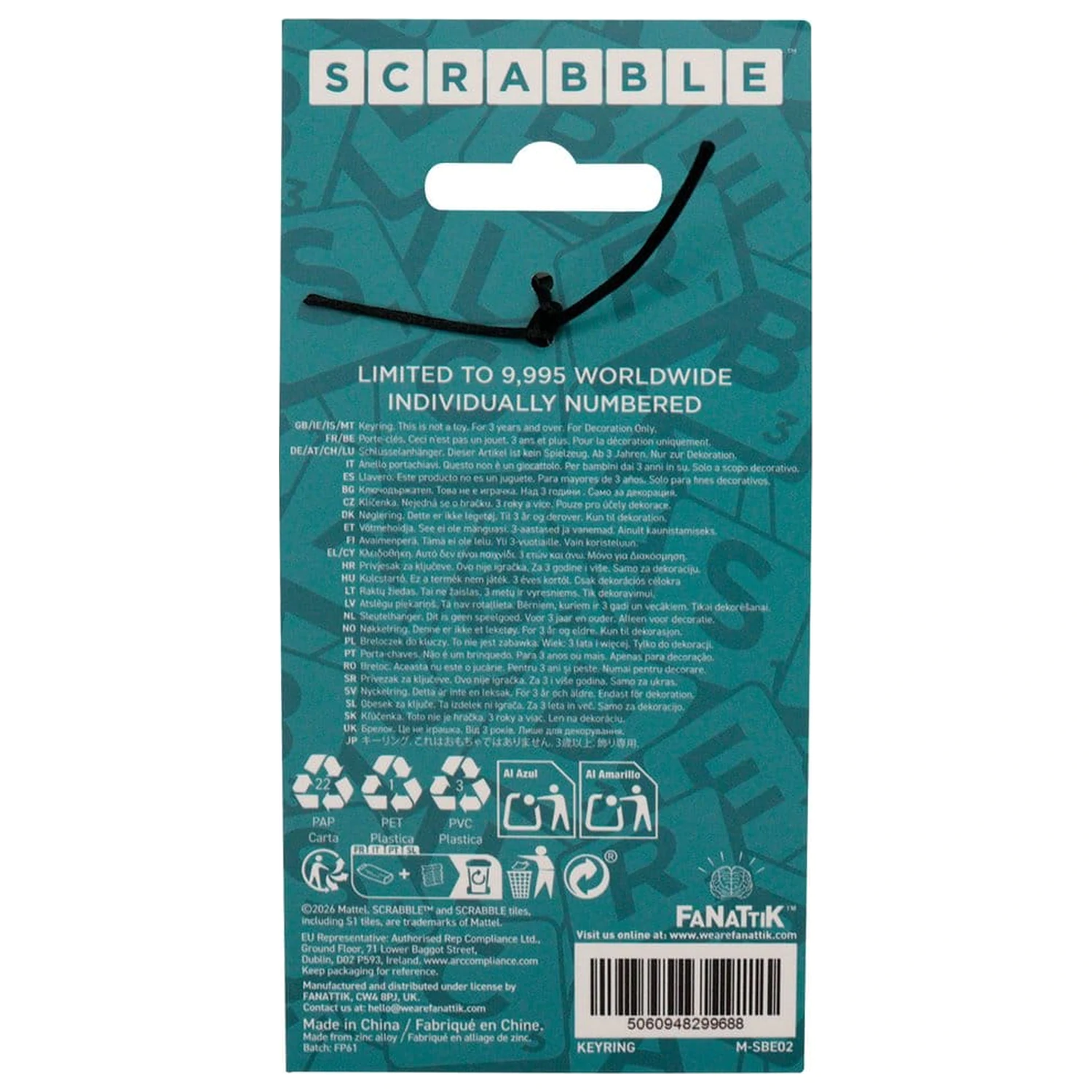 Scrabble Keyring Klucze Edycja Limitowana zdjęcie produktu