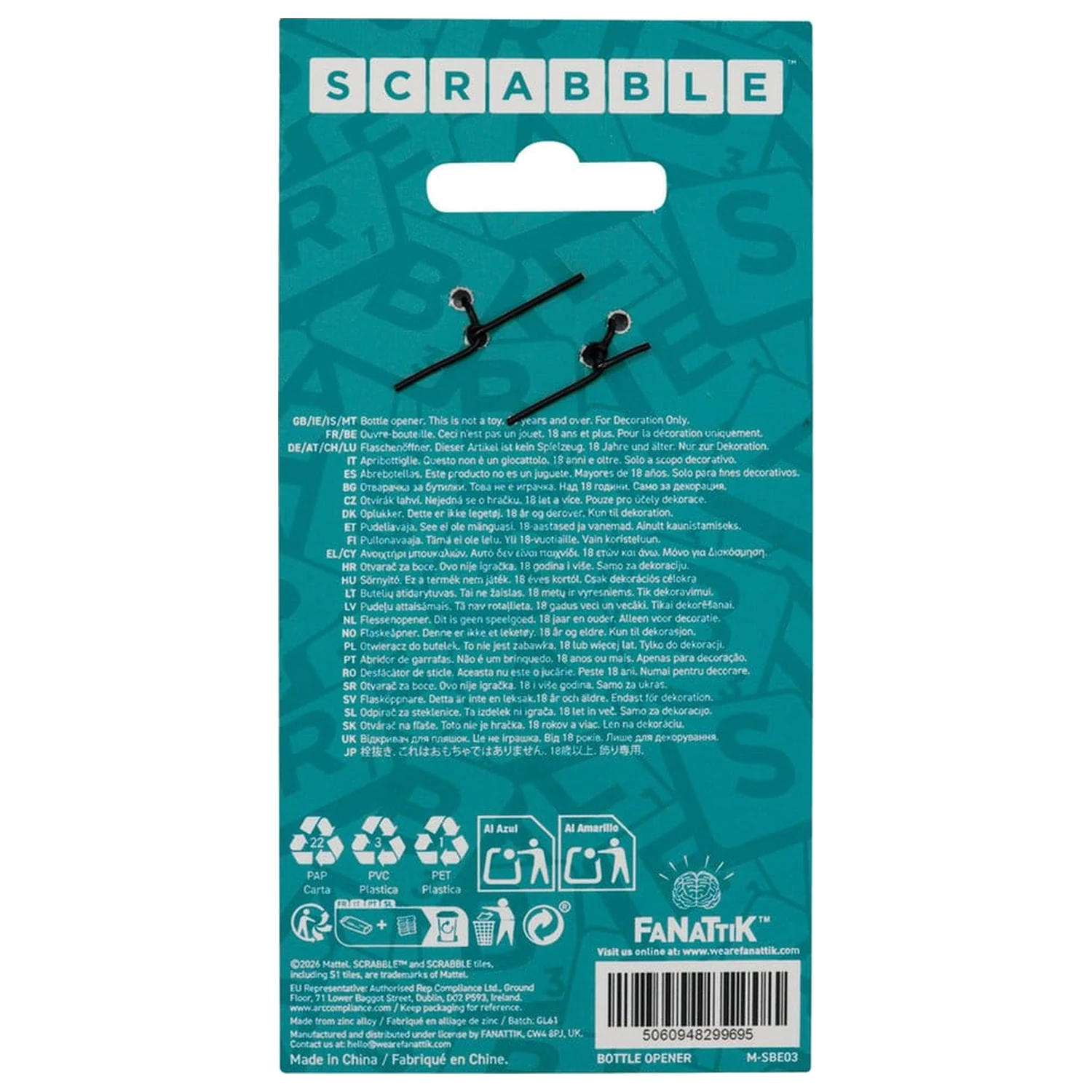 Scrabble Otwieracz do Butelek Magnetyczny Cheers zdjęcie produktu