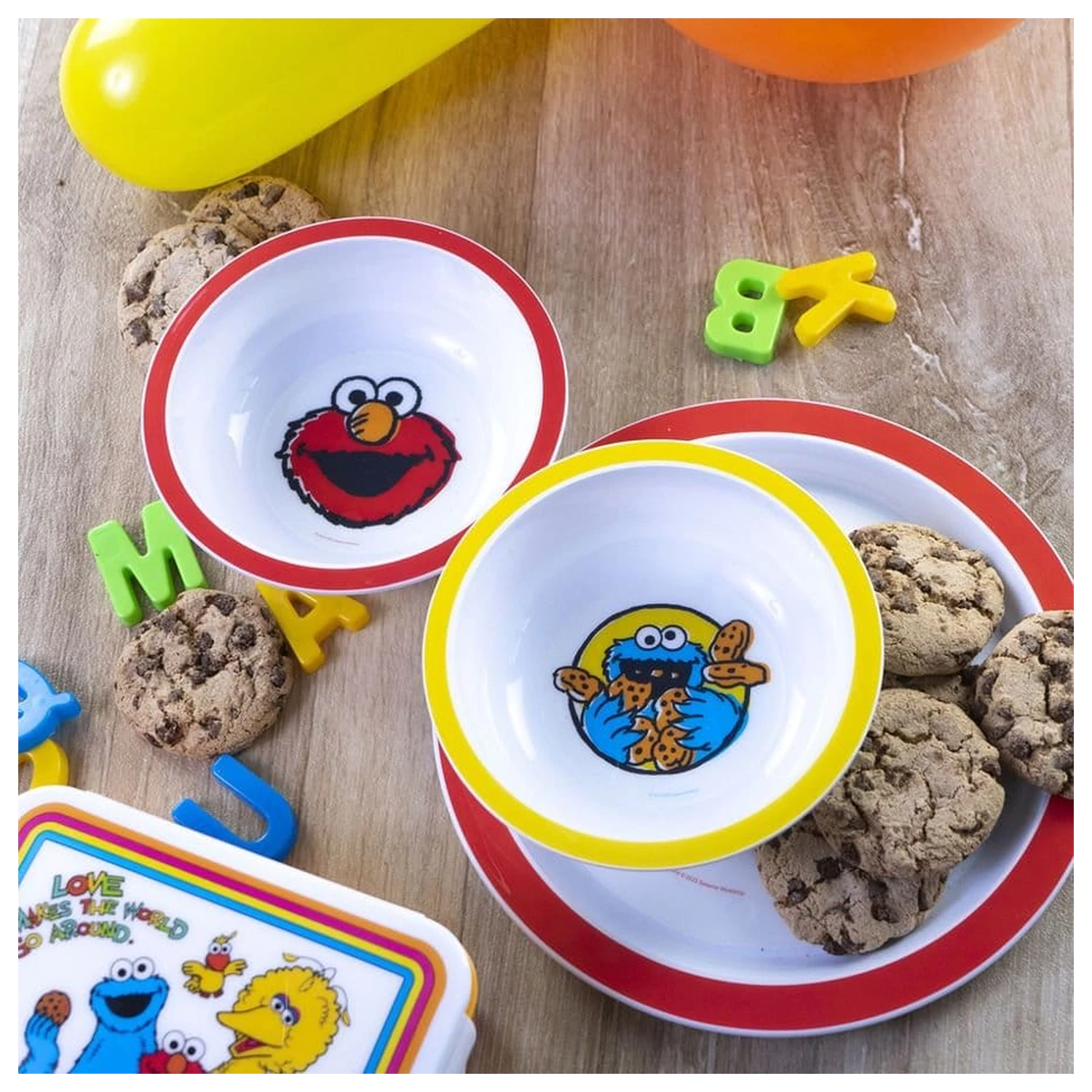Sesame Street Miska na płatki zbożowe Vintage dla dzieci 2-pak 300ml zdjęcie produktu