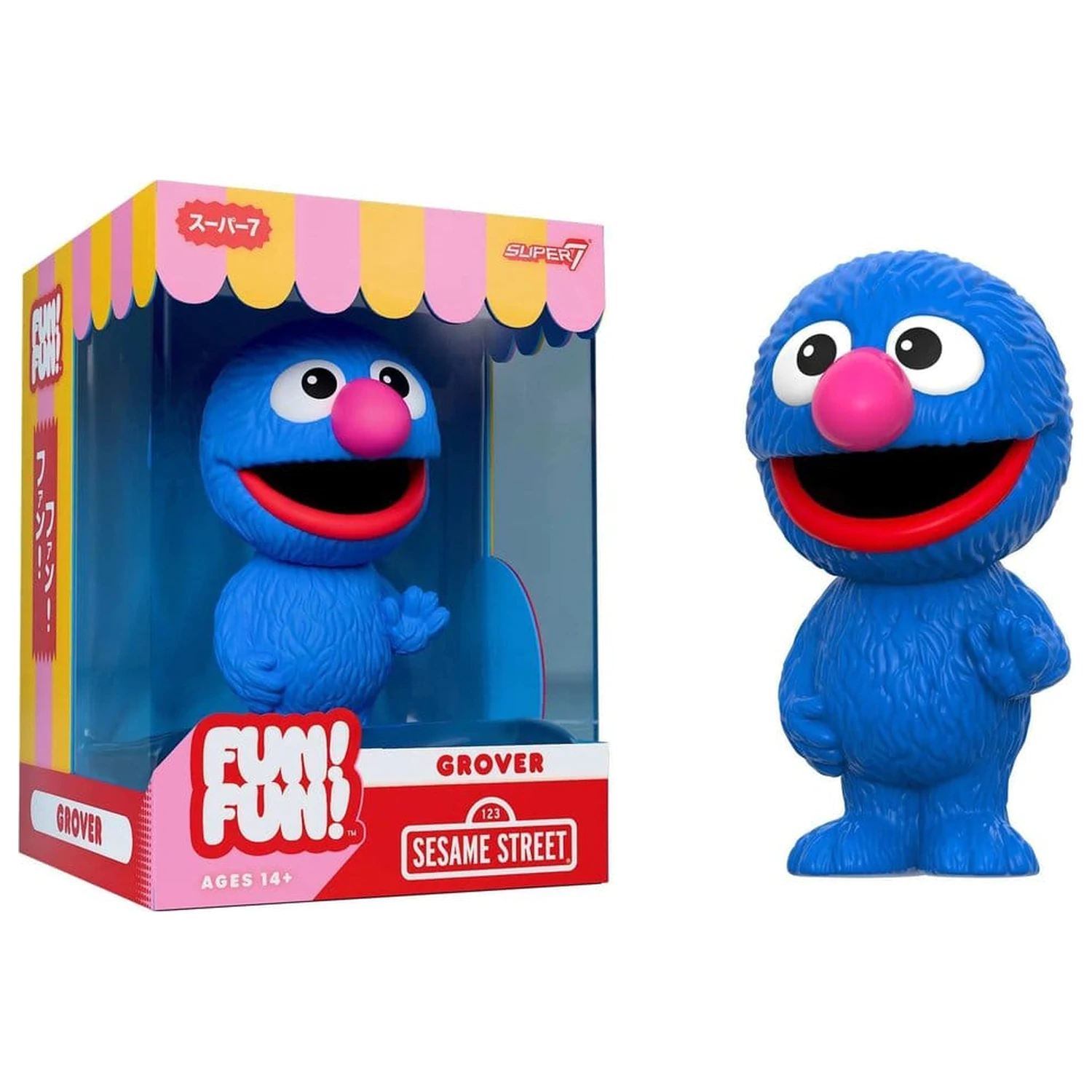 Sesame Street Fun! Fun! Miękka Winylu Figurka Wave 01 - Grover 18 cm zdjęcie produktu