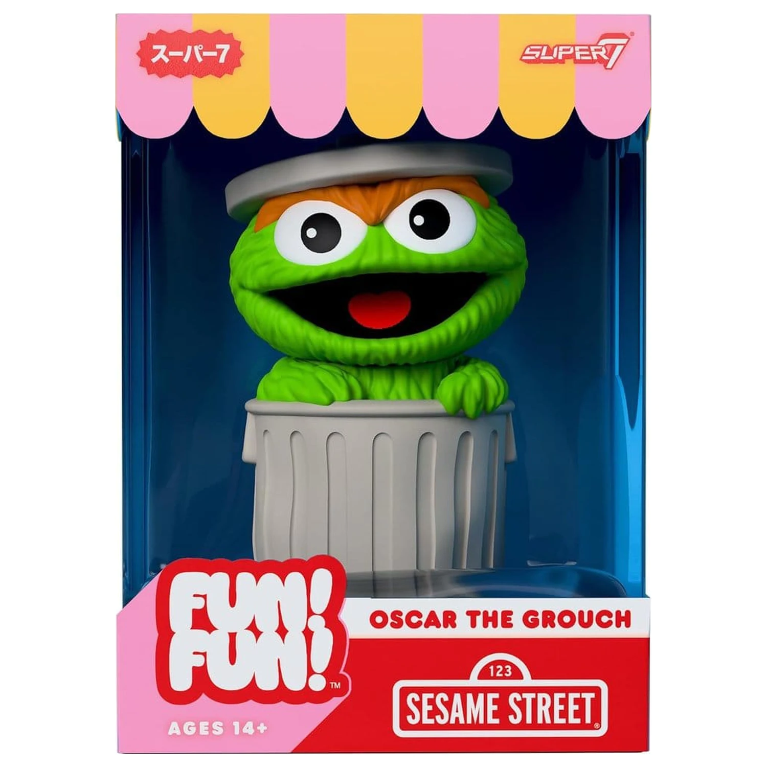 Sesame Street Fun! Fun! Miękka Figurka Winilowa Fala 01 - Oscar the Grouch 18 cm zdjęcie produktu