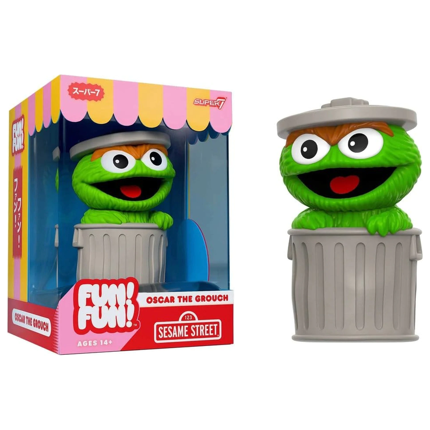 Sesame Street Fun! Fun! Miękka Figurka Winilowa Fala 01 - Oscar the Grouch 18 cm zdjęcie produktu