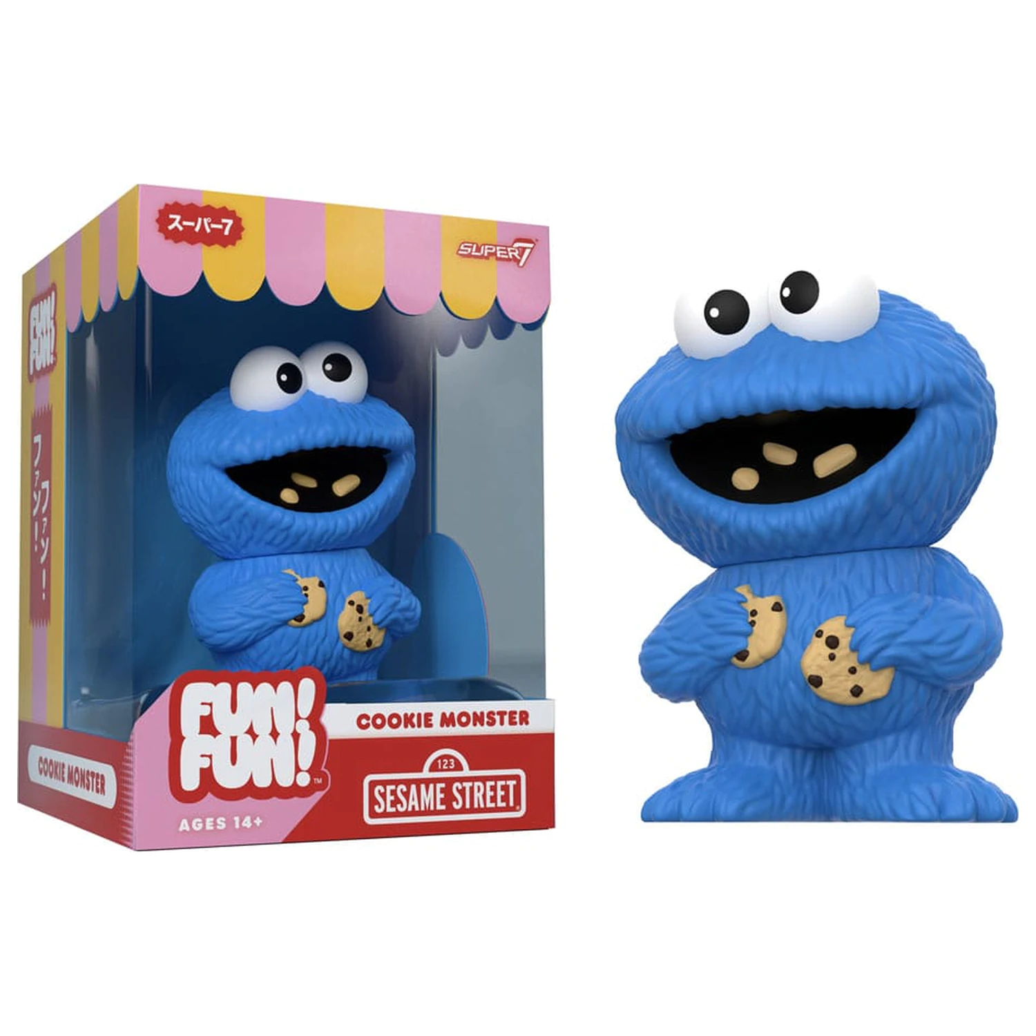 Sesame Street FUN! FUN! Winylowa Figurka Wave 02 Cookie Monster 13 cm zdjęcie produktu