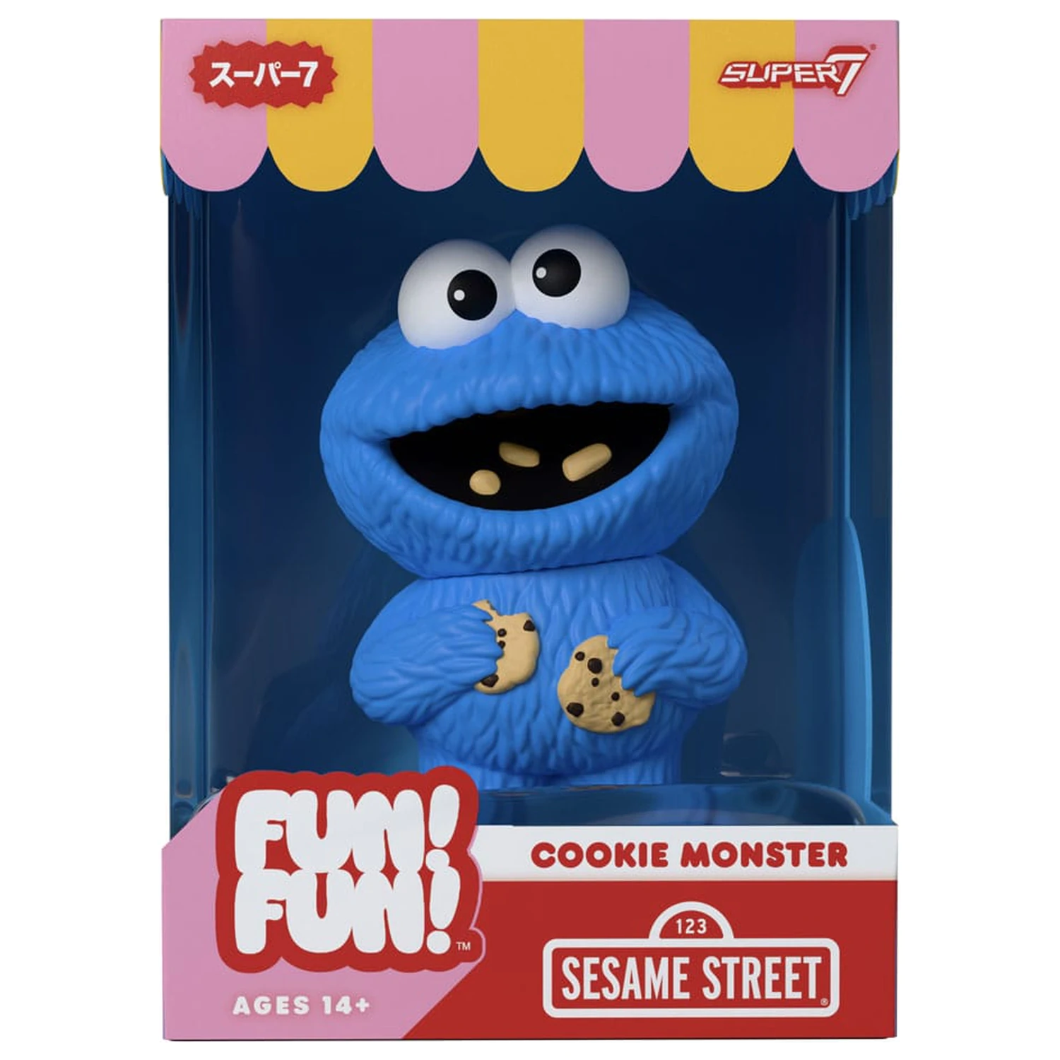 Sesame Street FUN! FUN! Winylowa Figurka Wave 02 Cookie Monster 13 cm zdjęcie produktu