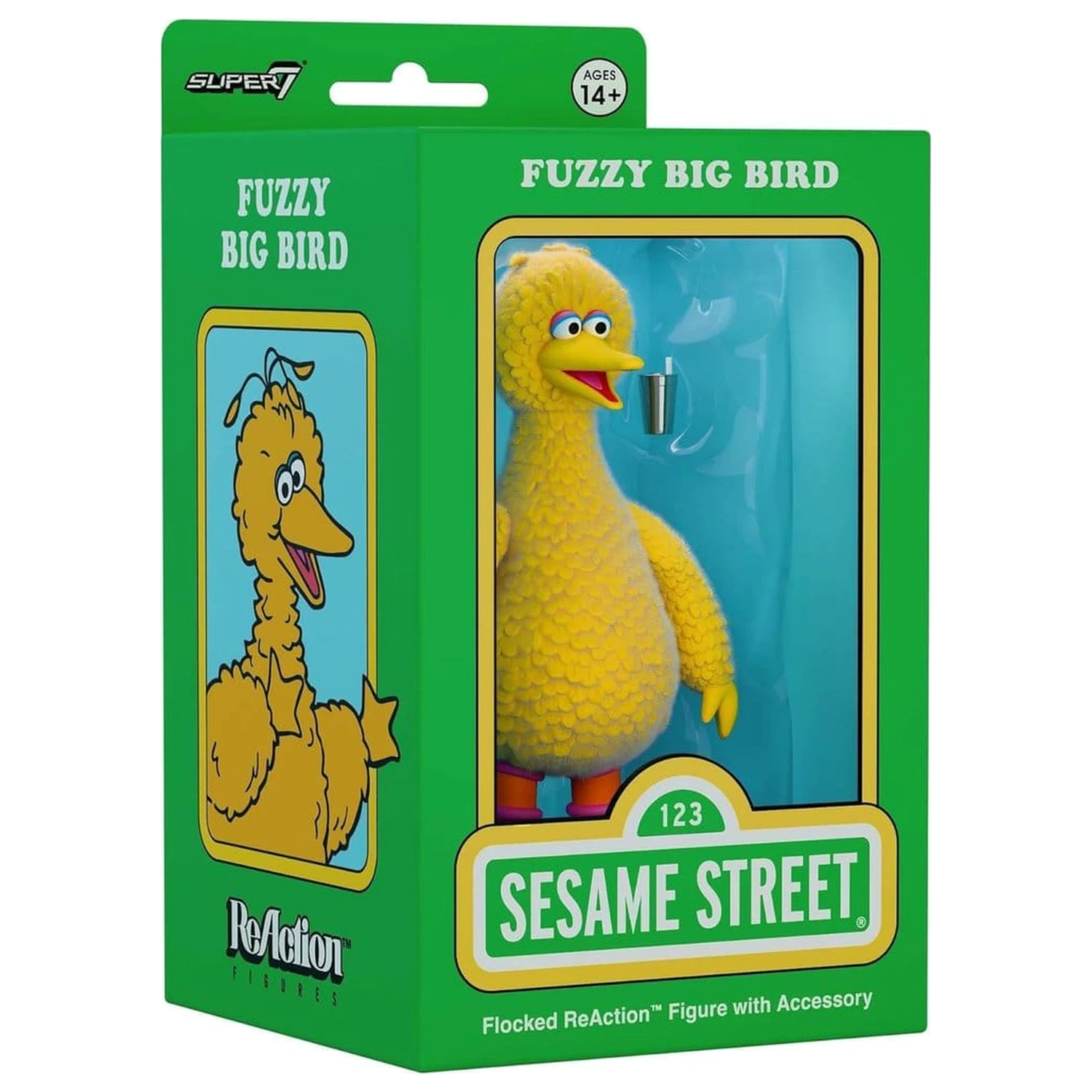 Sesame Street ReAction figurka akcji Big Bird (Flocked) zdjęcie produktu