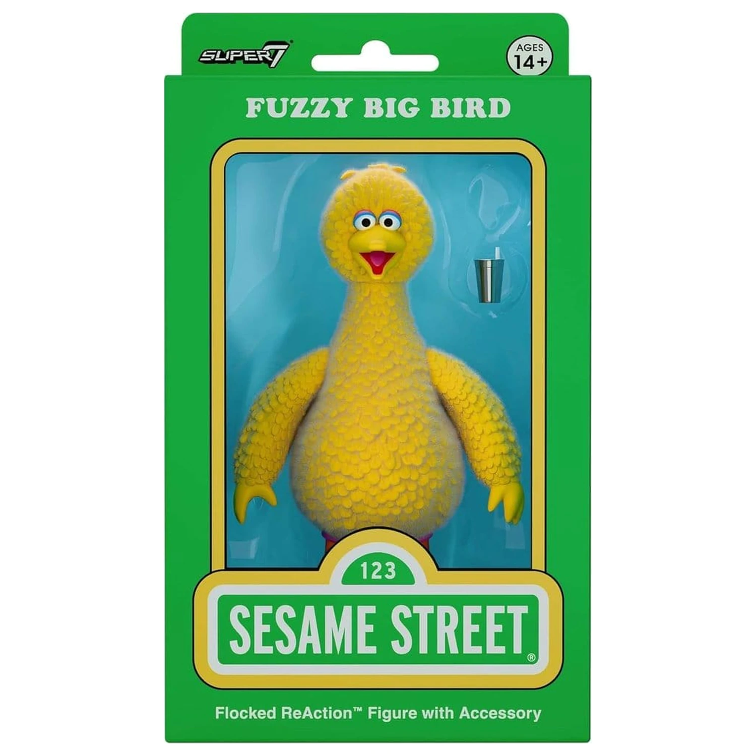Sesame Street ReAction figurka akcji Big Bird (Flocked) zdjęcie produktu