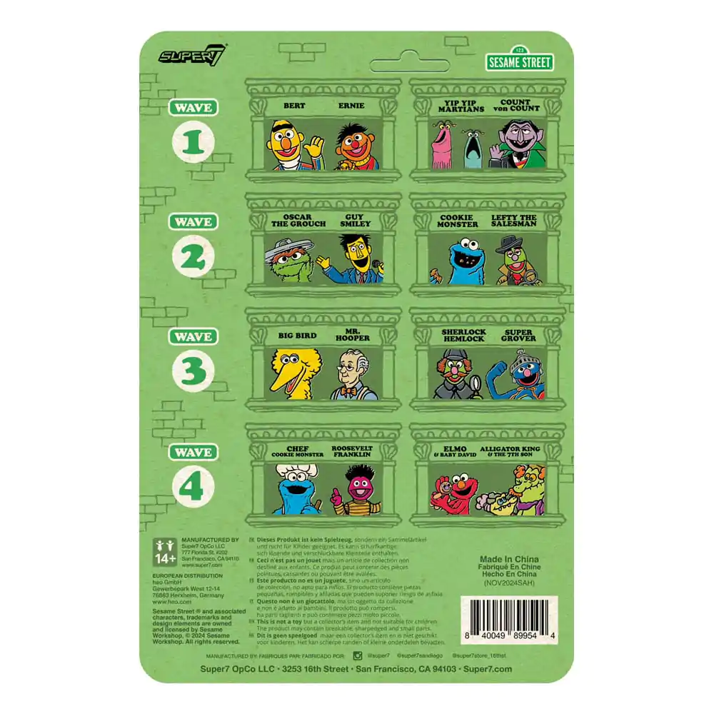 Sesame Street ReAction Figurka Akcji Fala 04 Elmo & Baby David 10 cm zdjęcie produktu