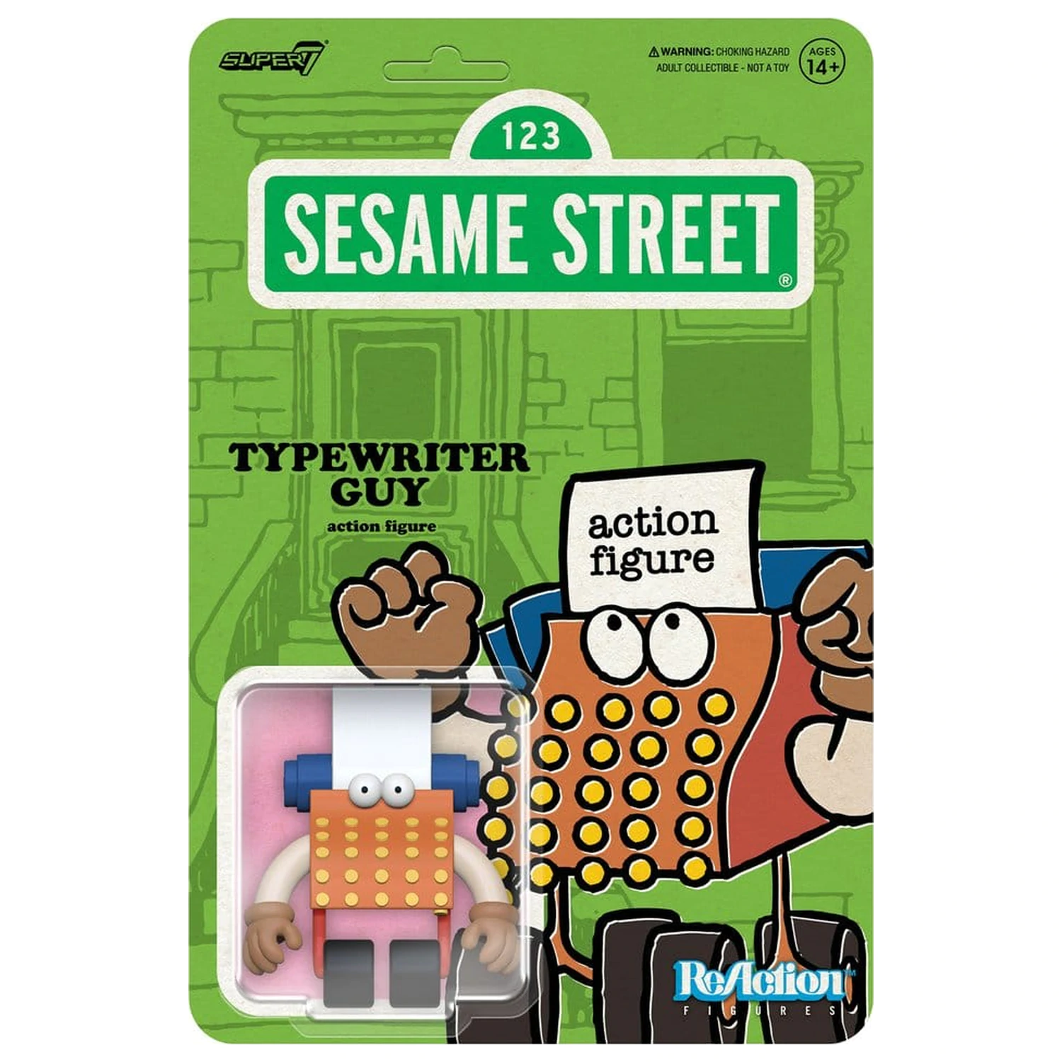 Sesame Street ReAction figurka Wave 06 Typewriter Guy 6 cm zdjęcie produktu