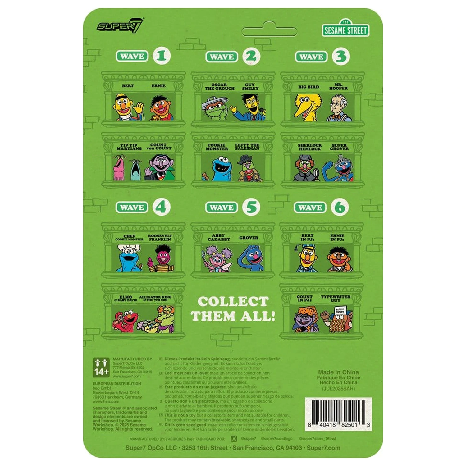 Sesame Street ReAction figurka Wave 06 Typewriter Guy 6 cm zdjęcie produktu