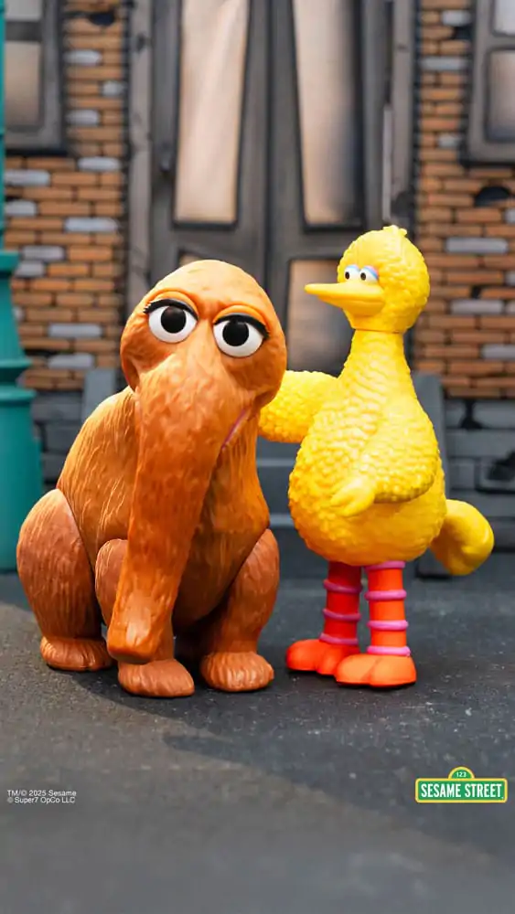 Ulica Sezamkowa ReAction Figurki Akcji 2-Pack Big Bird i Mr. Snuffleupagus 10 cm zdjęcie produktu