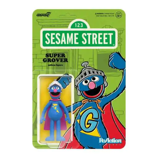 Ulica Sezamkowa ReAction Figurka Akcji Fala 03 Super Grover 10 cm zdjęcie produktu